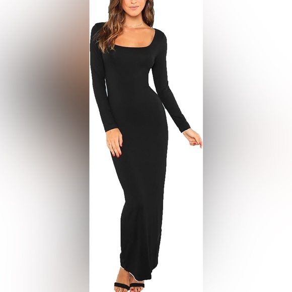Justify Dresses & Skirts - Justify Black Ribbed Maxi Dress